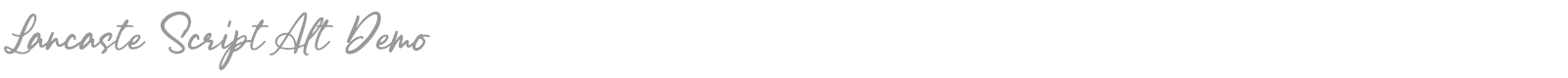 Lancaste Script font preview